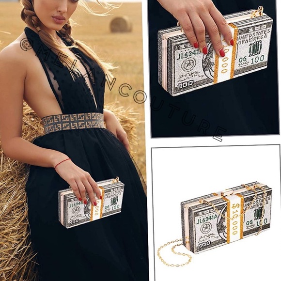 Crystal Rhinestone Clutch Bag - Picture 2 of 9